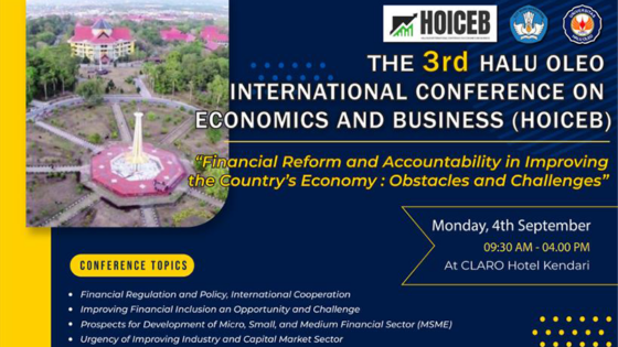 3rd Halu Oleo International Conference On Economic and Business (HOICEB)